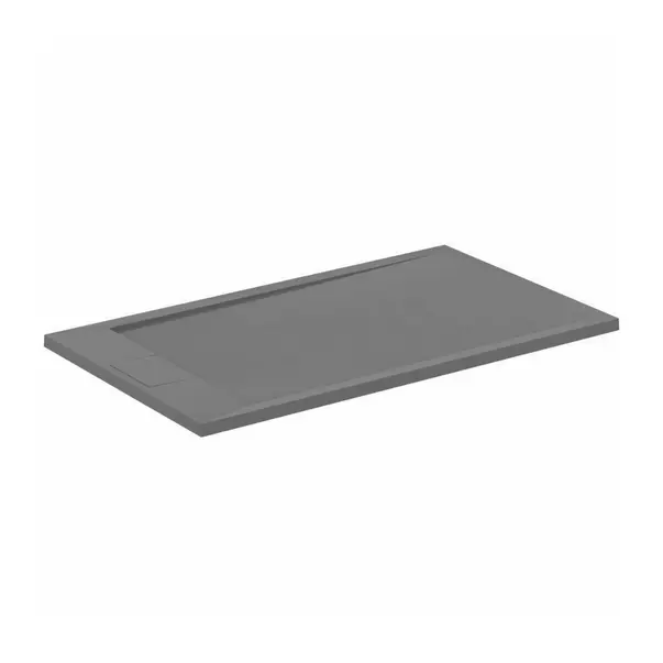 Cabine de dus dreptunghiulare - Cadita de dus dreptunghiulara Ideal Standard i.life Ultra Flat S gri asfaltic 120x70 cm