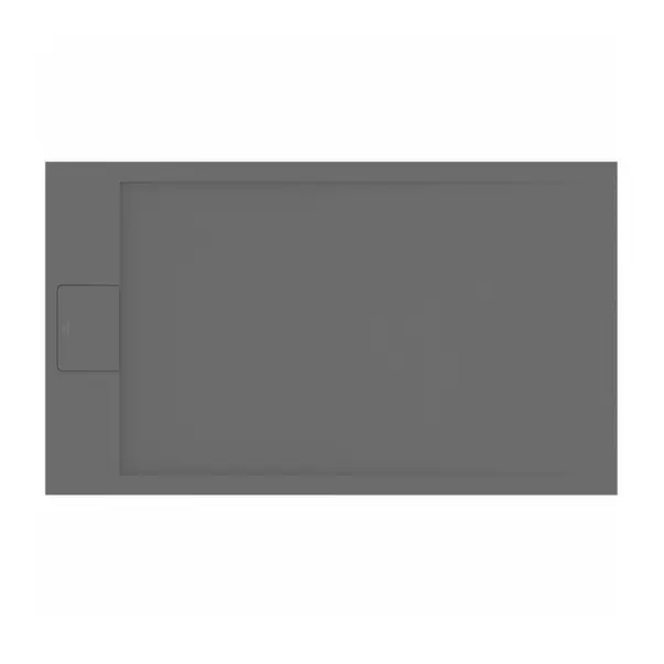 Cadita de dus dreptunghiulara Ideal Standard i.life Ultra Flat S gri asfaltic 120x70 cm [4]