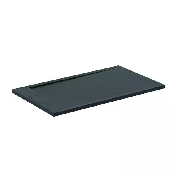 Cadita de dus dreptunghiulara Ideal Standard i.life Ultra Flat S negru intens 120x70 cm [2]