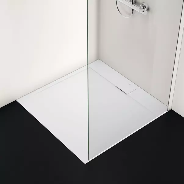 Cadita de dus patrata Ideal Standard i.life Ultra Flat S alb pur 100x100 cm [2]