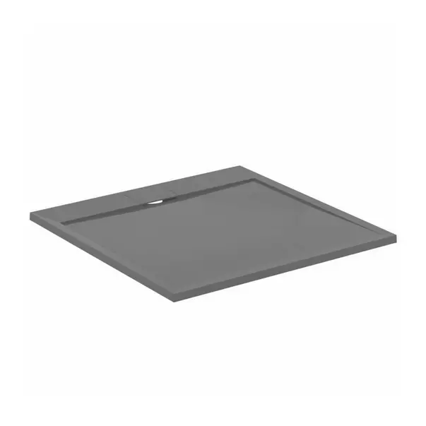 Cabine de dus dreptunghiulare - Cadita de dus patrata Ideal Standard i.life Ultra Flat S gri asfaltic 100x100 cm