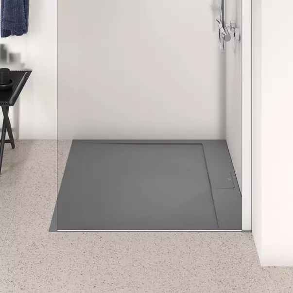 Cadita de dus patrata Ideal Standard i.life Ultra Flat S gri asfaltic 100x100 cm [3]