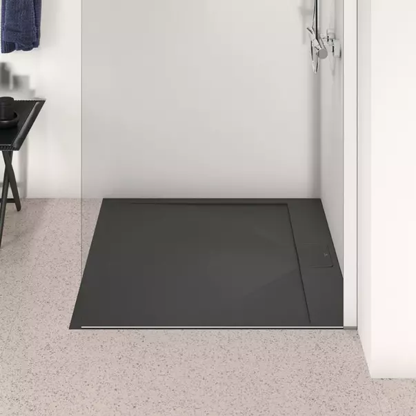 Cadita de dus patrata Ideal Standard i.life Ultra Flat S negru intens 100x100 cm [3]