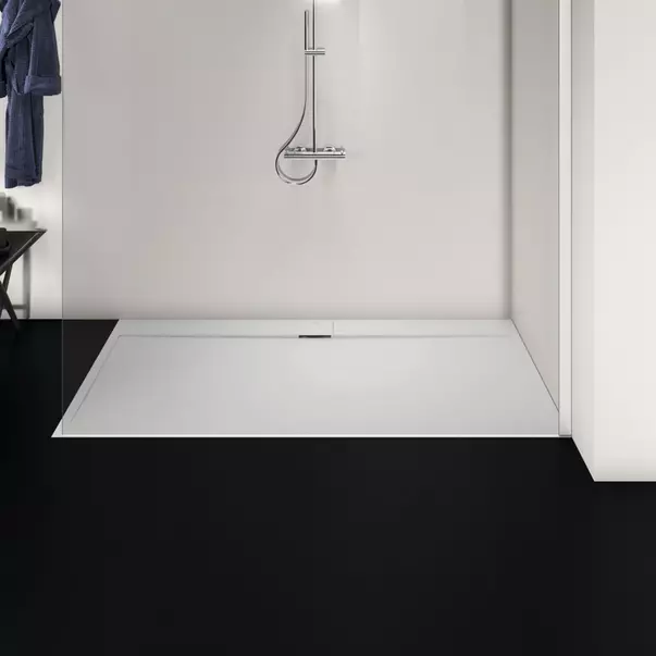 Cadita de dus dreptunghiulara Ideal Standard i.life Ultra Flat S alb pur 200x100 cm [3]