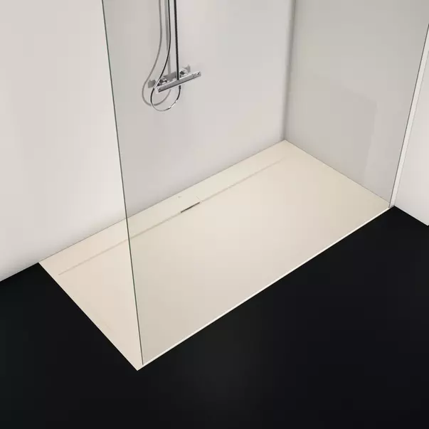 Cadita de dus dreptunghiulara Ideal Standard i.life Ultra Flat S nisipiu 200x100 cm [2]