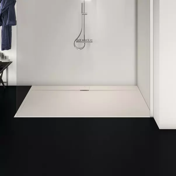 Cadita de dus dreptunghiulara Ideal Standard i.life Ultra Flat S nisipiu 200x100 cm [3]
