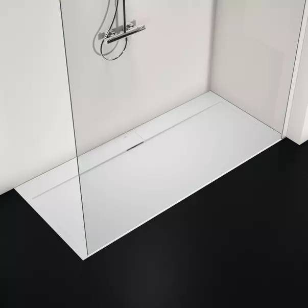 Cadita de dus dreptunghiulara Ideal Standard i.life Ultra Flat S alb pur 180x80 cm [2]