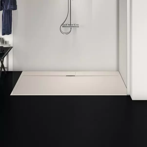 Cadita de dus dreptunghiulara Ideal Standard i.life Ultra Flat S nisipiu 180x80 cm [3]