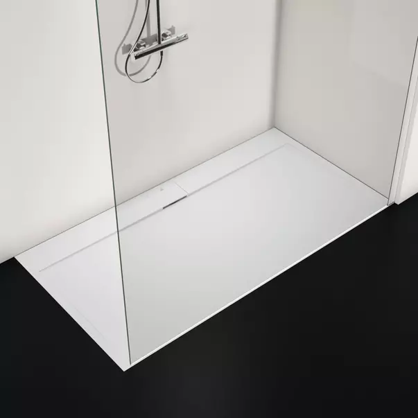 Cadita de dus dreptunghiulara Ideal Standard i.life Ultra Flat S alb pur 170x90 cm [3]