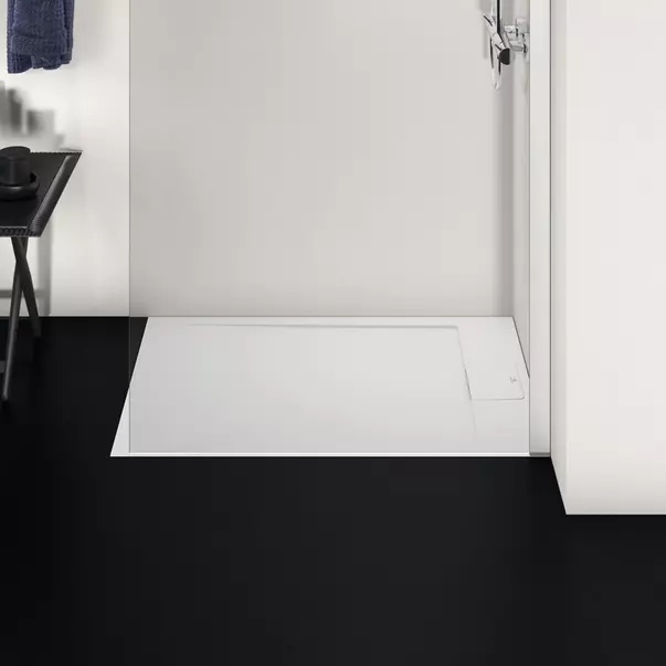 Cadita de dus dreptunghiulara Ideal Standard i.life Ultra Flat S alb pur 100x70 cm [3]