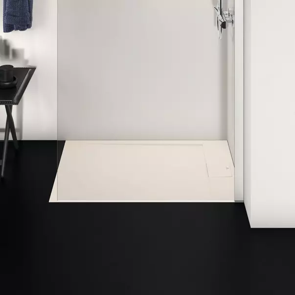 Cabine de dus dreptunghiulare - Cadita de dus dreptunghiulara Ideal Standard i.life Ultra Flat S nisipiu 100x70 cm