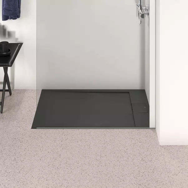 Cadita de dus dreptunghiulara Ideal Standard i.life Ultra Flat S negru intens 100x70 cm [3]