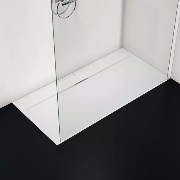 Cadita de dus dreptunghiulara Ideal Standard i.life Ultra Flat S alb pur 140x70 cm [2]