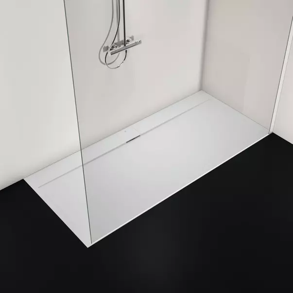 Cadita de dus dreptunghiulara Ideal Standard i.life Ultra Flat S alb pur 200x90 cm [2]