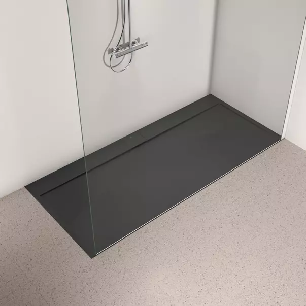 Cadita de dus dreptunghiulara Ideal Standard i.life Ultra Flat S negru intens 200x90 cm [2]