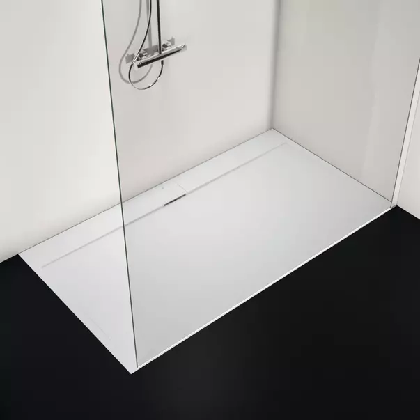 Cadita de dus dreptunghiulara Ideal Standard i.life Ultra Flat S alb pur 180x100 cm [2]
