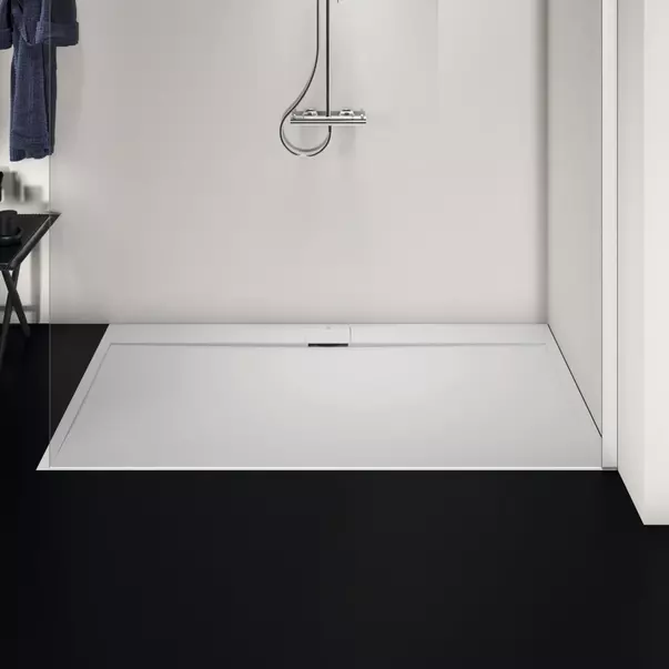 Cadita de dus dreptunghiulara Ideal Standard i.life Ultra Flat S alb pur 180x100 cm [3]