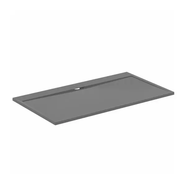 Cabine de dus dreptunghiulare - Cadita de dus dreptunghiulara Ideal Standard i.life Ultra Flat S gri asfaltic 180x100 cm