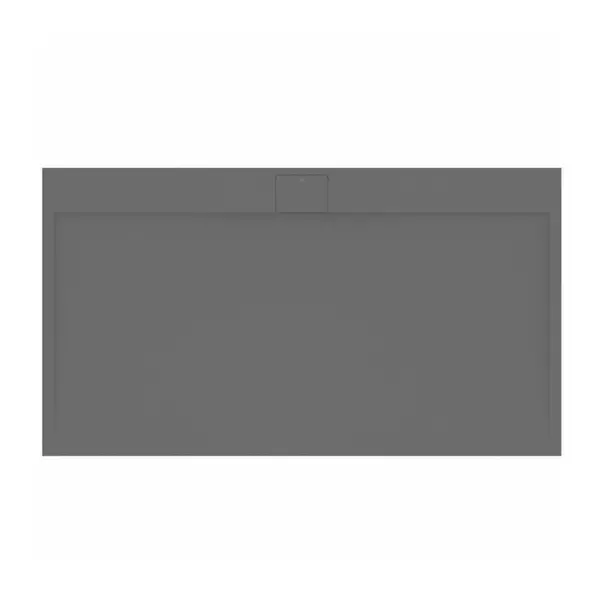Cadita de dus dreptunghiulara Ideal Standard i.life Ultra Flat S gri asfaltic 180x100 cm [4]