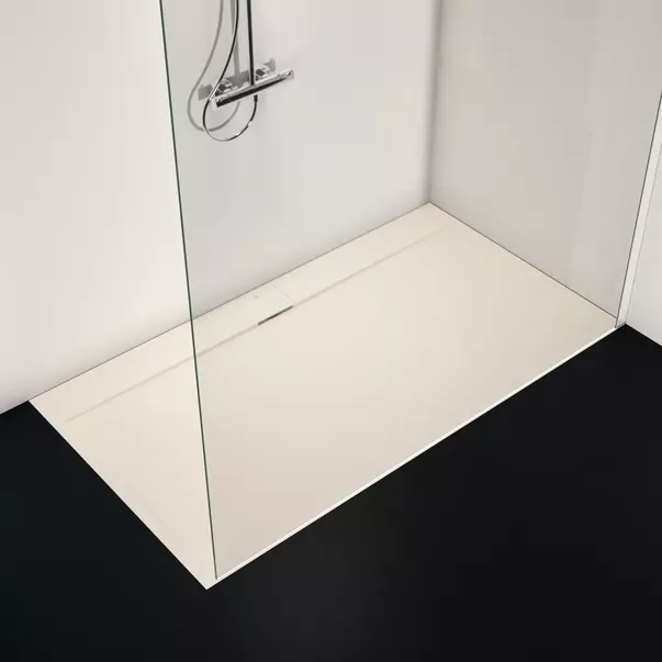 Cadita de dus dreptunghiulara Ideal Standard i.life Ultra Flat S nisipiu 180x100 cm [2]