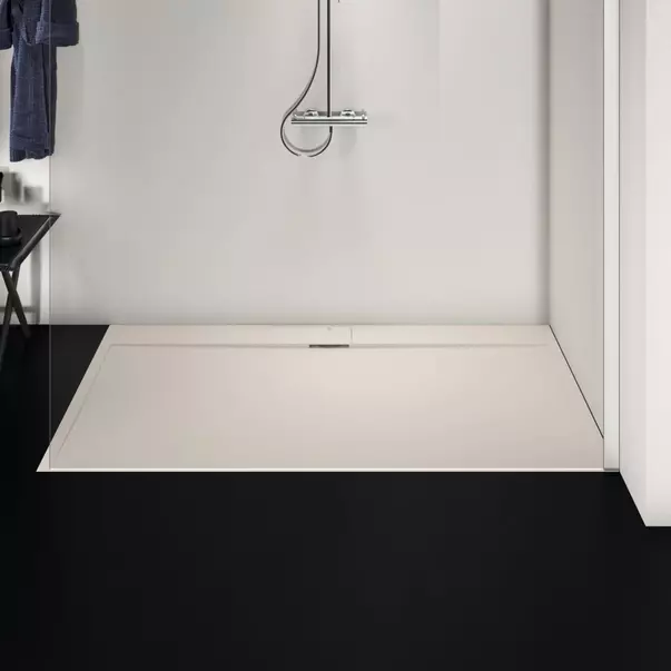 Cadita de dus dreptunghiulara Ideal Standard i.life Ultra Flat S nisipiu 180x100 cm [3]