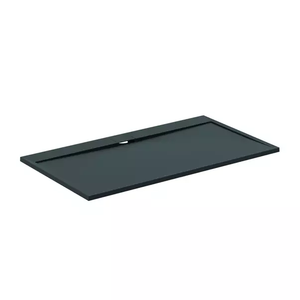 Cadita de dus dreptunghiulara Ideal Standard i.life Ultra Flat S negru intens 180x100 cm [2]