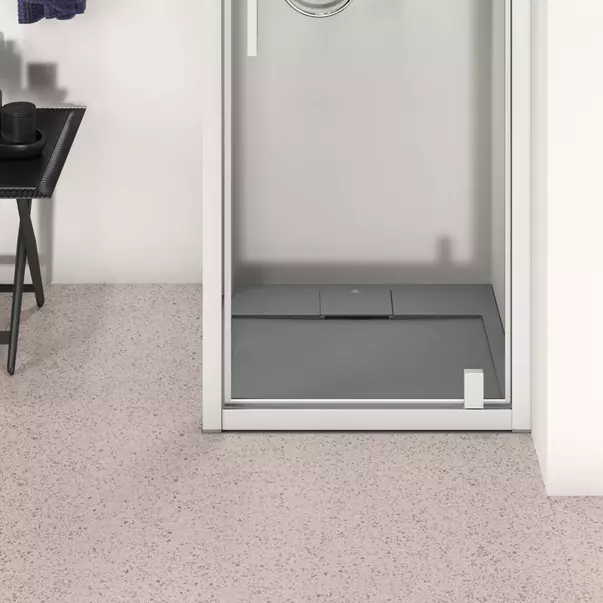 Cadita de dus patrata Ideal Standard i.life Ultra Flat S gri asfaltic 70x70 cm [4]