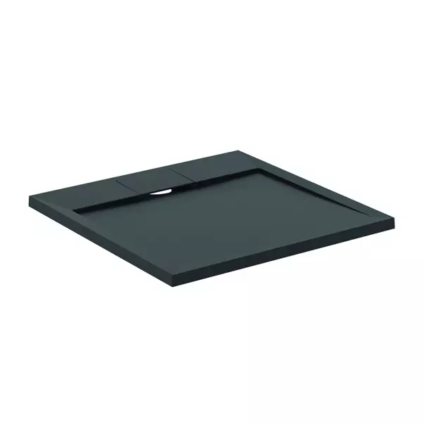 Cabine de dus dreptunghiulare - Cadita de dus patrata Ideal Standard i.life Ultra Flat S negru intens 70x70 cm