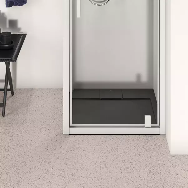 Cadita de dus patrata Ideal Standard i.life Ultra Flat S negru intens 70x70 cm [5]