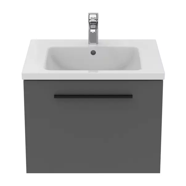 Dulap baza suspendat Ideal Standard i.life B gri quartz mat 1 sertar 60 cm [6]