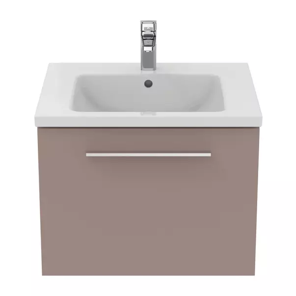 Dulap baza suspendat Ideal Standard i.life B gri - bej mat 1 sertar 60 cm [2]