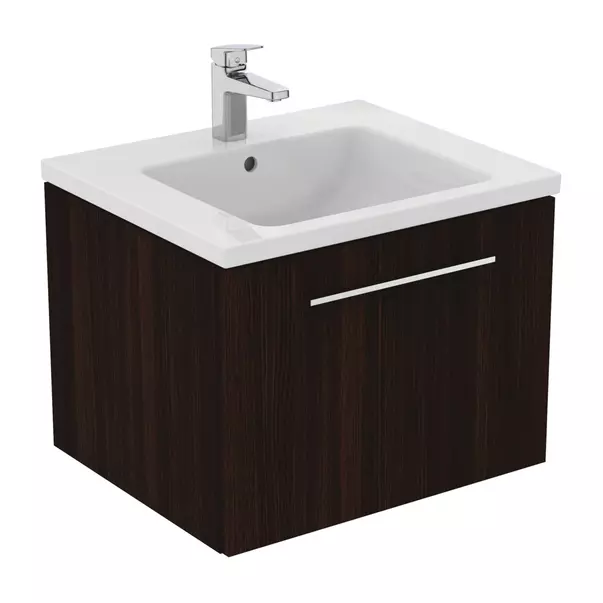 Dulap baza suspendat Ideal Standard i.life B finisaj stejar cafeniu 1 sertar 60 cm [3]