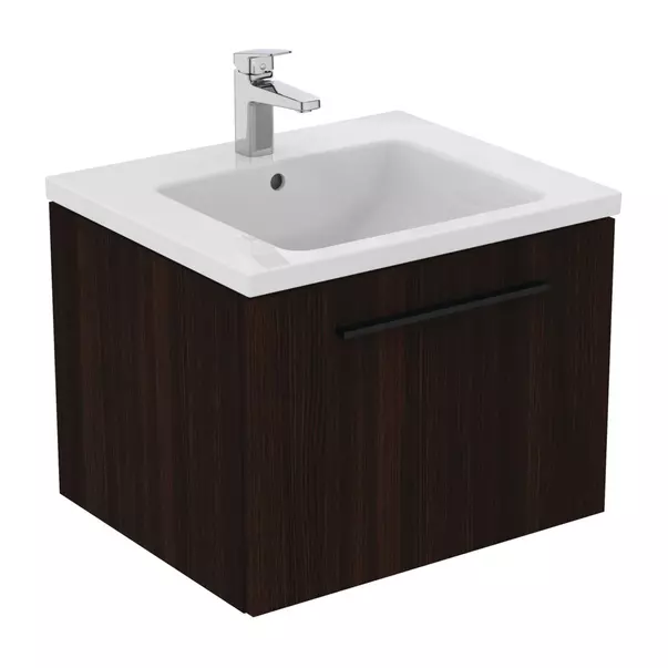 Dulap baza suspendat Ideal Standard i.life B finisaj stejar cafeniu 1 sertar 60 cm [5]