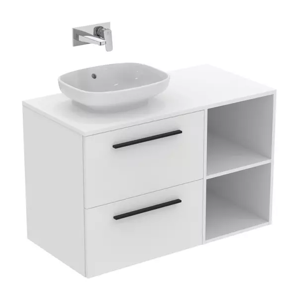 Dulap baza suspendat Ideal Standard i.life B alb mat 2 sertare 60 cm [7]