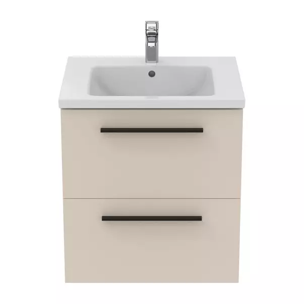 Dulap baza suspendat Ideal Standard i.life B bej nisipiu mat 2 sertare 60 cm [8]