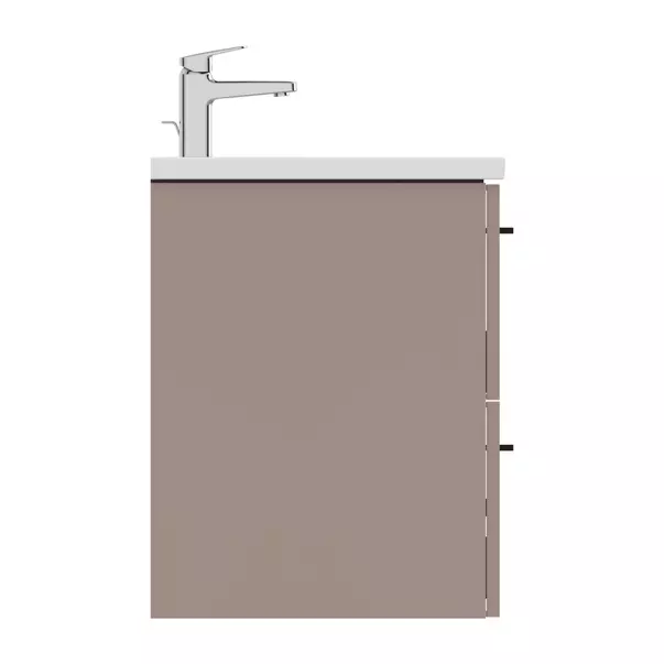 Dulap baza suspendat Ideal Standard i.life B gri - bej mat 2 sertare 60 cm [11]