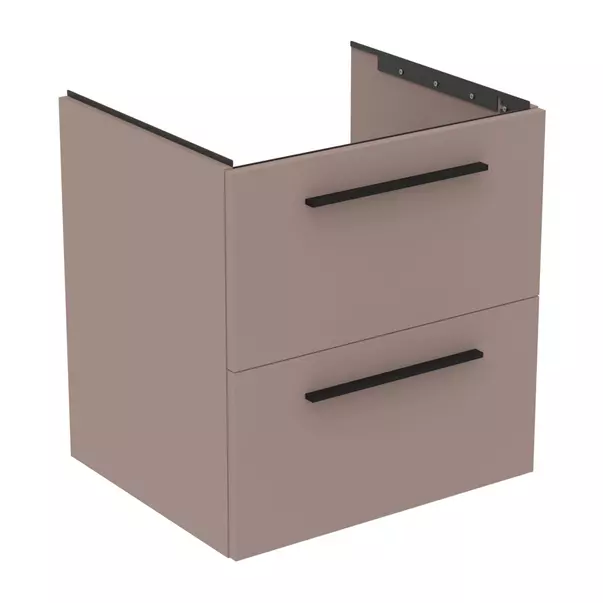 Dulap baza suspendat Ideal Standard i.life B gri - bej mat 2 sertare 60 cm [2]