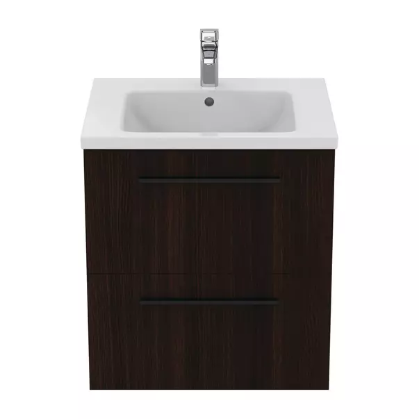 Dulap baza suspendat Ideal Standard i.life B finisaj stejar cafeniu 2 sertare 60 cm [6]