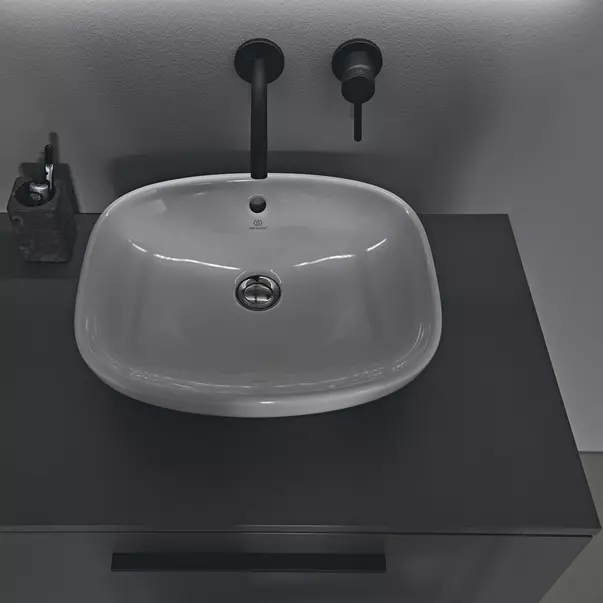 Dulap baza suspendat Ideal Standard i.life B gri quartz mat 1 sertar 80 cm [3]
