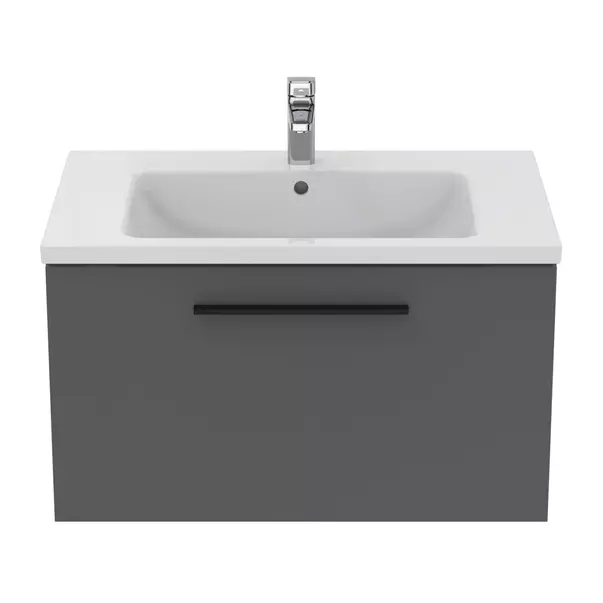 Dulap baza suspendat Ideal Standard i.life B gri quartz mat 1 sertar 80 cm [5]