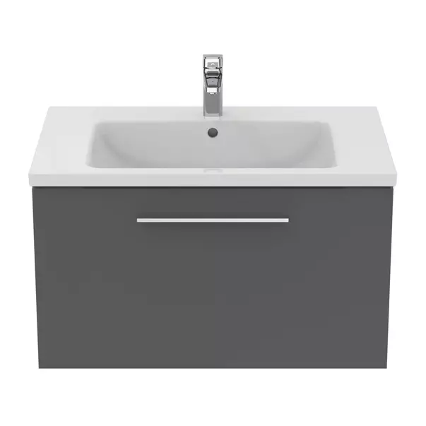 Dulap baza suspendat Ideal Standard i.life B gri quartz mat 1 sertar 80 cm [6]