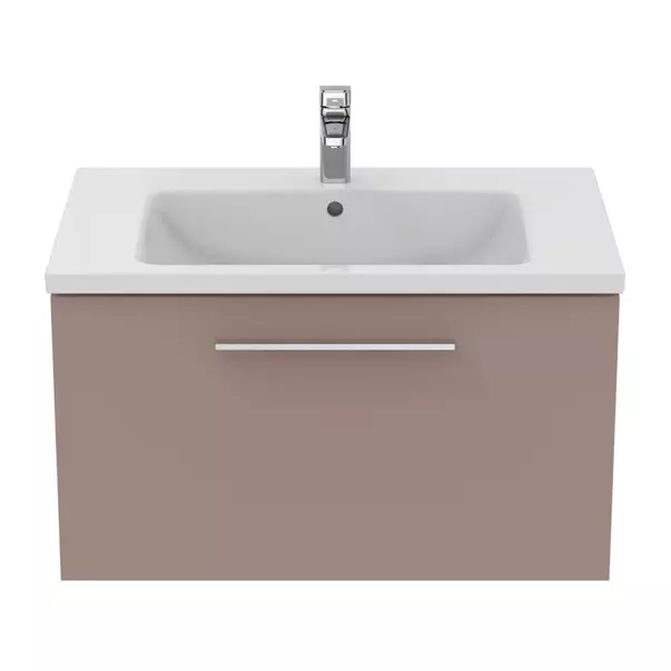 Dulap baza suspendat Ideal Standard i.life B gri - bej mat 1 sertar 80 cm [2]