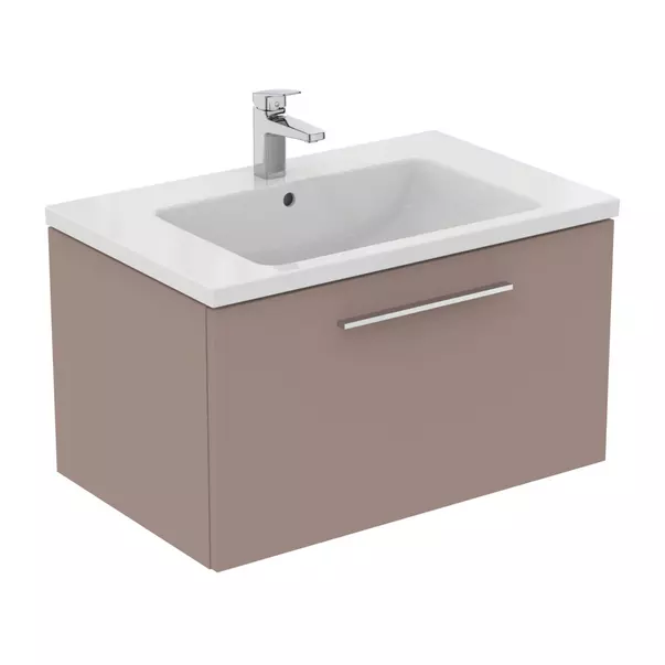 Dulap baza suspendat Ideal Standard i.life B gri - bej mat 1 sertar 80 cm [3]