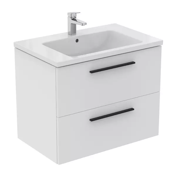Dulap baza suspendat Ideal Standard i.life B alb mat 2 sertare 80 cm [11]