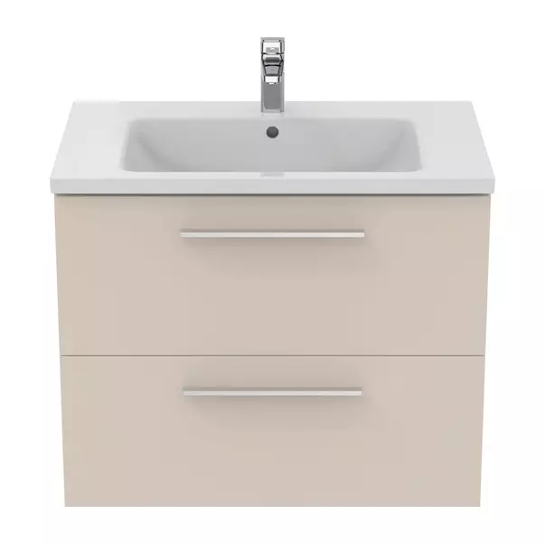 Dulap baza suspendat Ideal Standard i.life B bej nisipiu mat 2 sertare 80 cm [10]