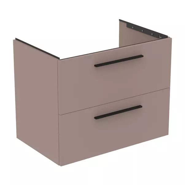  Dulapuri baie - Dulap baza suspendat Ideal Standard i.life B gri - bej mat 2 sertare 80 cm