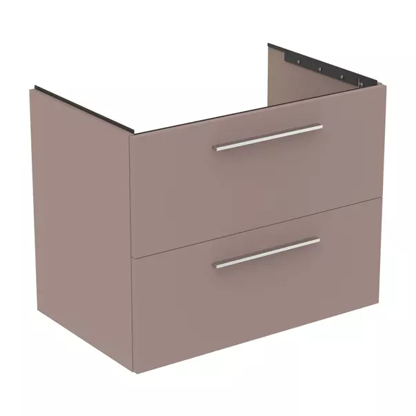 Dulap baza suspendat Ideal Standard i.life B gri - bej mat 2 sertare 80 cm [5]