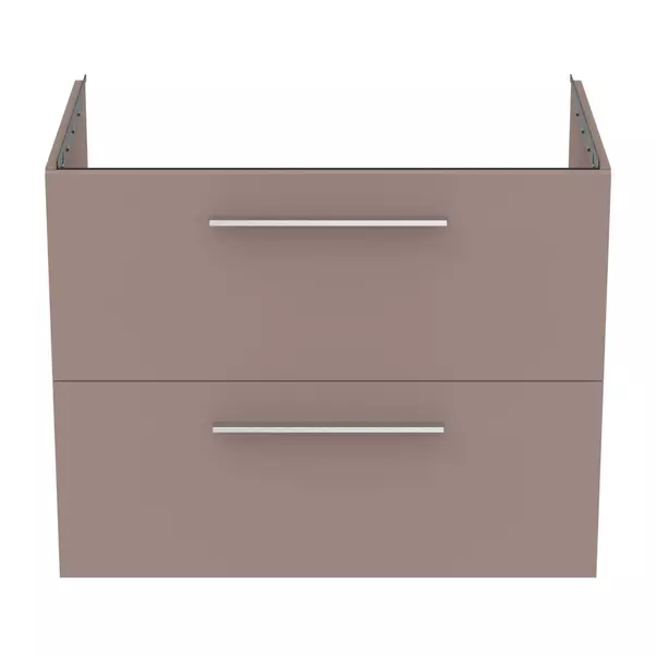 Dulap baza suspendat Ideal Standard i.life B gri - bej mat 2 sertare 80 cm [6]