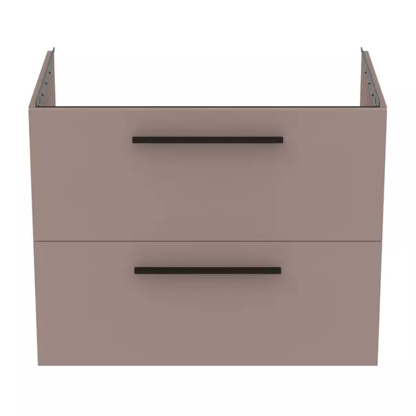 Dulap baza suspendat Ideal Standard i.life B gri - bej mat 2 sertare 80 cm [7]