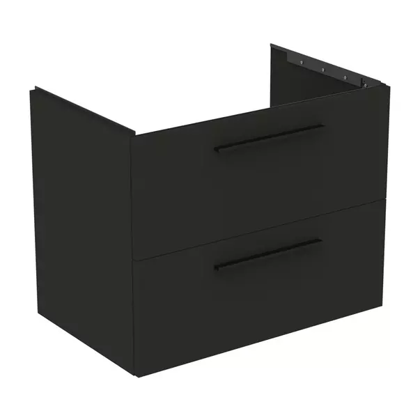 Dulap baza suspendat Ideal Standard i.life B gri carbon mat 2 sertare 80 cm [2]